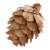 Brown pine cone, part of the Springos 102 piece ornament set