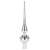 Silver Christmas tree topper, part of the Springos 102 piece ornament set