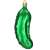 Green pickle Christmas ornament, part of the Springos 102 piece ornament set