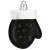 Springos black and white mitten Christmas ornament