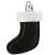 Springos black and white stocking Christmas ornament