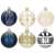 Set globuri de Craciun cu modele de sarbatori, 30 bucati, 6cm, multicolor 78665780