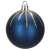 Blue Christmas tree bauble with gold glitter