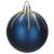 Blue Christmas tree bauble with gold glitter