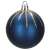 Blue Christmas tree bauble with gold glitter