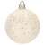 Springos Christmas ornament, 6cm, white, glitter