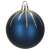 Blue Christmas tree bauble with gold glitter
