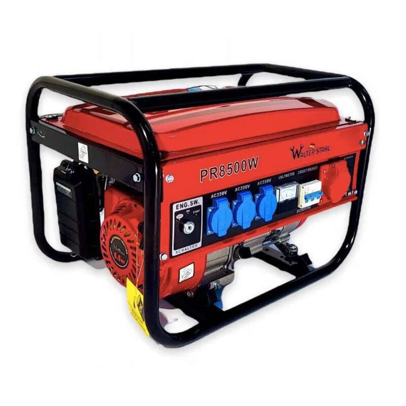 Walter Stahl PR8500W benzinmotoros aggregátor, generátor, 3 fázisú áramfejlesztő - 9000W