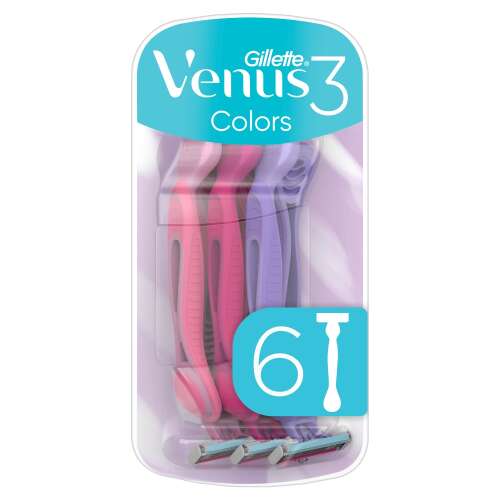 Gillette Venus 3 Colors női Borotva 6db