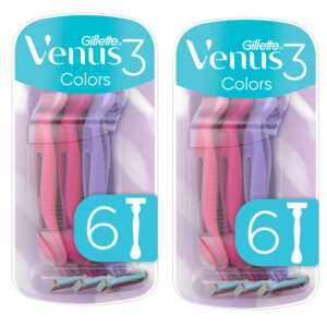 Aparat de ras pentru femei Gillette Venus 3 Colors 2x6pcs 47212352 Produse pentru indepartarea parului