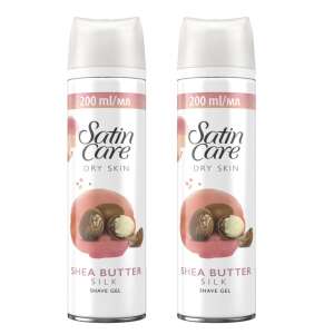 Gillette Satin Care Shea Butter gel de ras pentru femei 2x200ml 47068122 Produse pentru indepartarea parului