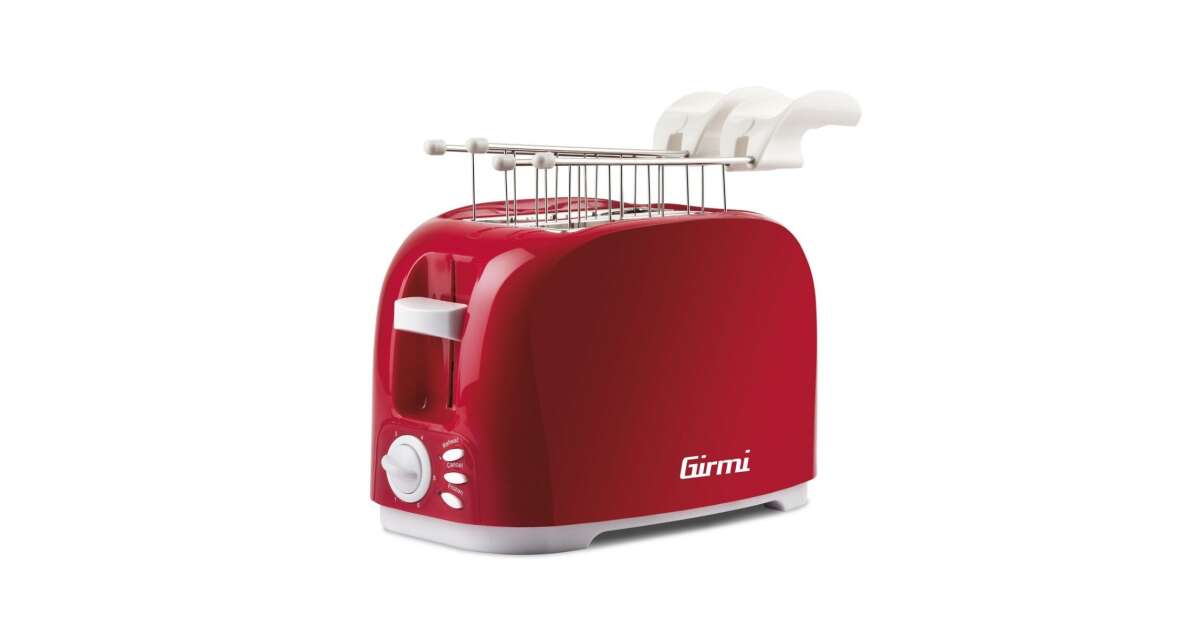 Girmi TP1102 Toaster 2 slices 800 W Red, White 