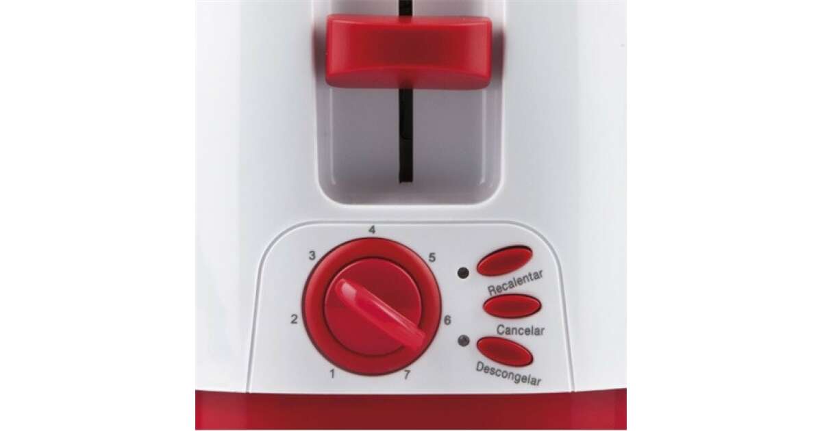 Girmi TP1102 Toaster 2 slices 800 W Red, White 