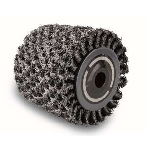 Roleta cu perie din sârmă Scheppach pentru șlefuire grea a suprafețelor plane din piatră și metal - Scheppach