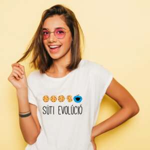 Süti evolúció/szezám utca-póló 47083785 Női póló