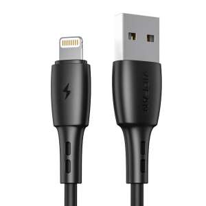 Cablu USB la Lightning Vipfan Racing X05, 3A, 1m (czarny) 47103810 Cabluri de date