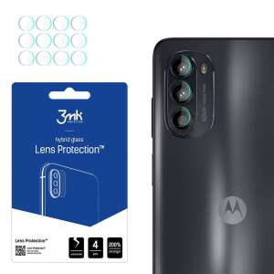 4 pachete de protectoare pentru lentile de cameră 3mk Lens Protection™ pentru Motorola Moto G52, sticlă hibridă, cu 200% mai puternice, rezistente la zgârieturi - 3MK Folii protecție