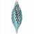 Springos blue spiral icicle Christmas ornament