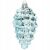 Springos blue pine cone Christmas ornament on white background