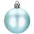 Springos light blue matte Christmas ball ornament