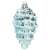 Blue and white pine cone Christmas ornament