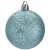 Blue glitter Christmas ball ornament