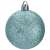 Springos blue glitter Christmas ball ornament