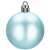 Blue matte Christmas ball ornament