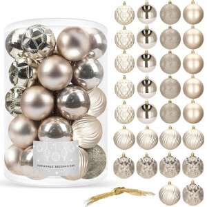 Goldene Weihnachtskugeln Set, 8 cm - Nonbrand Christbaumschmuck