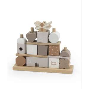 Label-Label Formaépítő Fa Játék - Bézs - 18hó+