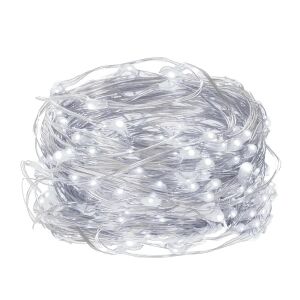 Lampki Springos 100 LED zimne białe, długość 13m - Boże Narodzenie