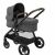 Maxi-Cosi Zelia S Trio bassinet stroller, gray, angled view