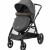 Maxi-Cosi Zelia S Trio Stroller with bassinet seat, gray, angled view