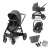 Maxi-Cosi Zelia S Trio stroller set, includes stroller, car seat, and changing bag