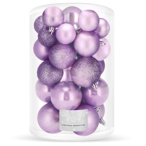 Springos 30 Комплект коледни играчки, 4, 5, 6 см, лилави 134471360