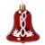 Springos Red Christmas Bell Ornament