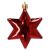 Springos Roter Stern Weihnachtsschmuck