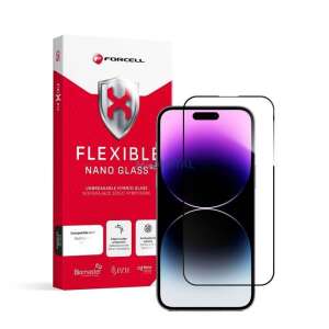 Forcell Flexible 5D - Hybridglas für iPhone 14 Pro Max schwarz 47143355 - Forcell