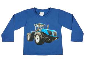 Hosszú ujjú póló - Traktor #kék - 86-os méret 30852507 Gyerek hosszú ujjú pólók - Pamut