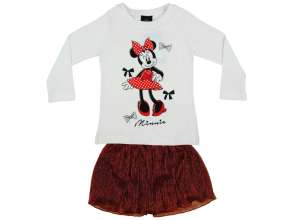 Disney kislány Szett - Minnie Mouse #fehér-barna - 116-os méret 30852834 Ruha együttesek, szettek gyerekeknek - Fehér