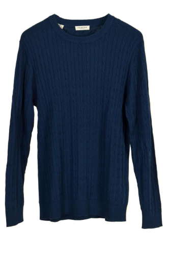 Selected Homme kék, kötött férfi pulóver- L 31071126