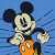Disney hosszú ujjú Rugdalózó - Mickey Mouse #kék 30865627}