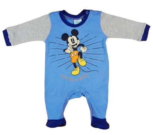 Disney hosszú ujjú Rugdalózó - Mickey Mouse #kék 30865627