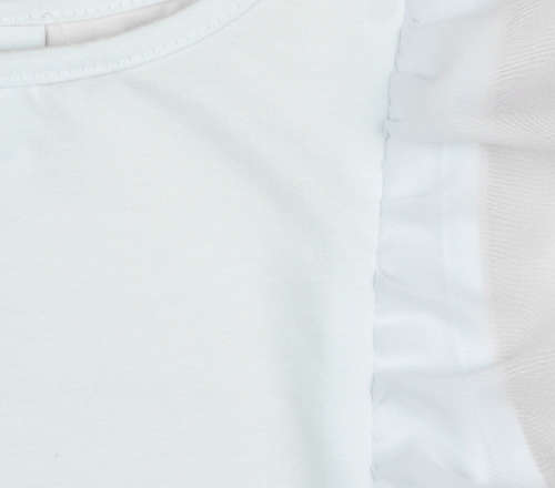 Fehér Alkalmi ujjatlan kislány póló #fehér - 140-es méret 30867835