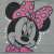 Disney lányka hosszított Trikó - Minnie Mouse #szürke 30868789}