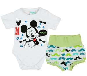 Disney fiú nyári Szett - Mickey Mouse #zöld 30872354 Ruha együttesek, szettek gyerekeknek - Fehér