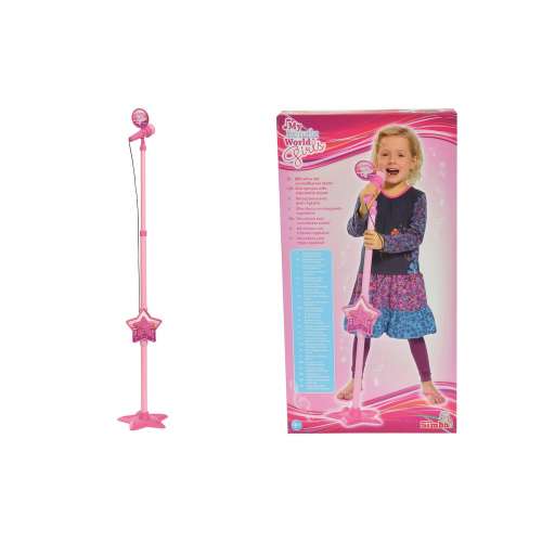 Rózsaszín álló mikrofon játék kislányok részére 30879441