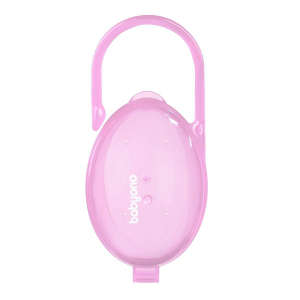 BabyOno pink pacifier case, top view - Babies & Toddler