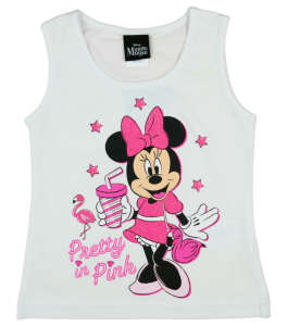 Disney kislány Trikó - Minnie Mouse #fehér - 80-as méret 30882992 "Minnie"  Gyerek trikók, atléták