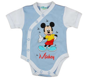 Disney rövid ujjú Body - Mickey Mouse #kék - 56-os méret 30884480 Body-k - Pamut